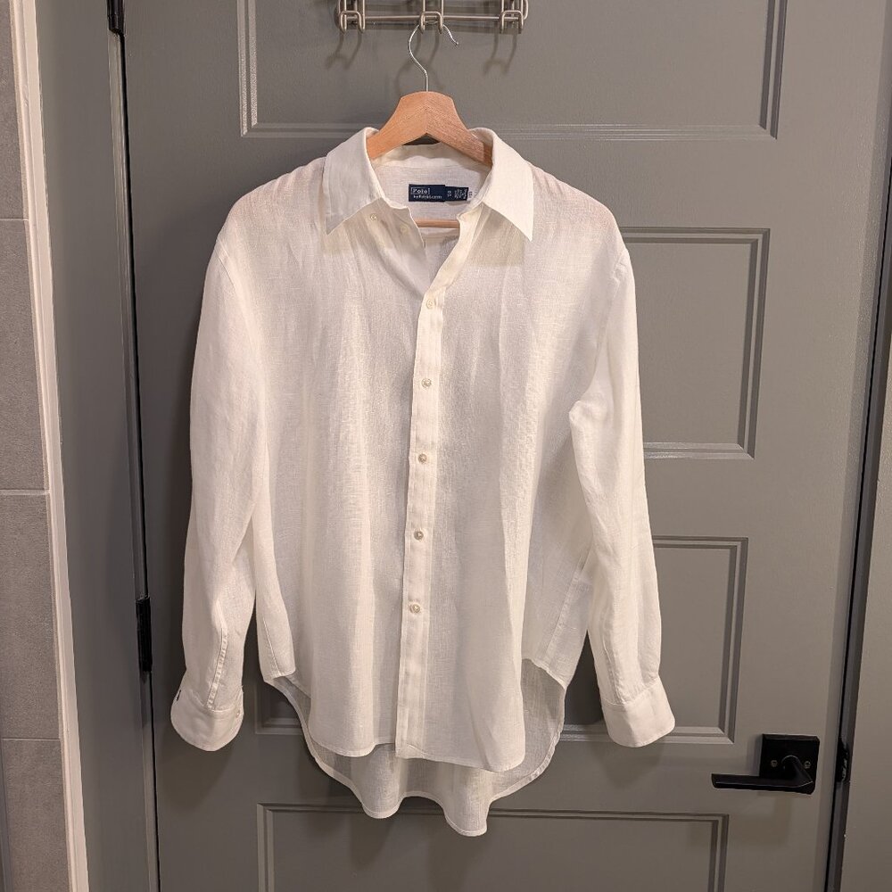 Polo Ralph Lauren 100% Linen Button Down Shirt